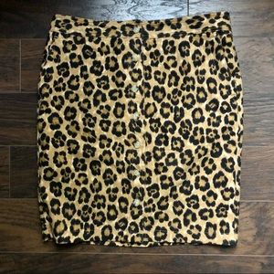 Lauren Ralph Lauren Cheetah Print Skirt 12